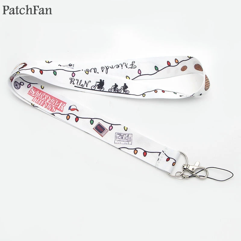 

20pcs/lot A0259 Patchfan New Arrival Stranger Things Lanyard for Key Phones USB Flash Drives Keys Keychains ID Name Tag webbing