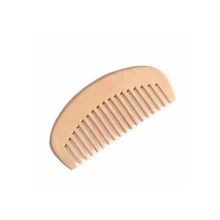 FH-10462 выгравирован логотип грубые зубы персик деревянный борода гребень