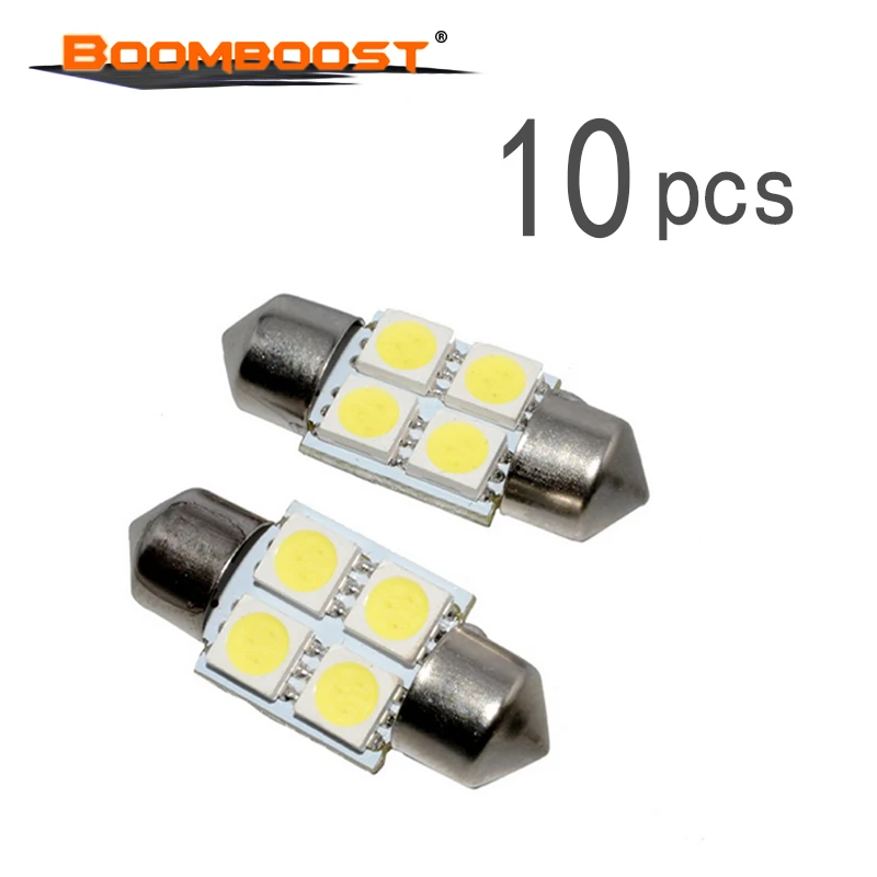 4smd 5050 31 мм C5W Высокое качество 10 шт. Автомобильный светодиодный фестон