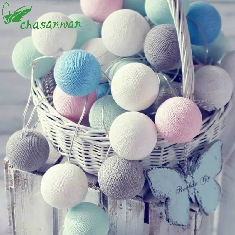 

CHASANWAN 3 M 20 string lights Ball Lights New Year Decoration Navidad Christmas Decorations for Home decor fairy lights .q