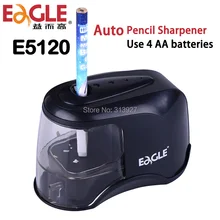 Электрическая автоматическая точилка для карандашей с питанием от аккумулятора для графитовых цветных карандашей Черная Автоматическая точилка для карандашей