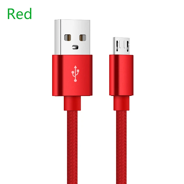 5V2. 1A Micro USB кабель, APPACS Быстрая зарядка USB ЗУ для мобильного телефона кабель 1 м 2 м 3 м кабель синхронизации данных для samsung htc LG Android - Цвет: Red