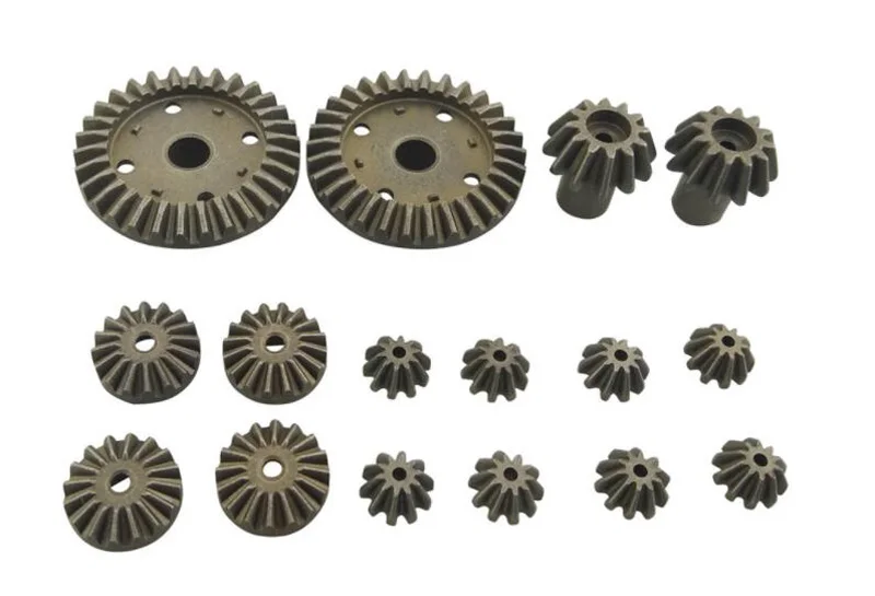 

RC Car Rear Back Transmission Drive Shaft 30/12/24T Differential Metal Gear Set For Wltoys 12428/12432 Motor Pinion Gear Reducer