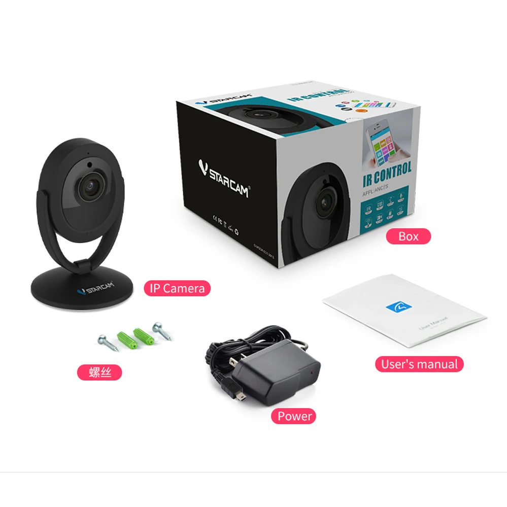 Vstarcam D93S IP Камера Full HD 1080 P Поддержка P2P WI-FI Крытый вид ИК Ночное видение Беспроводной onvif-камера Поддержка 128G TF карта