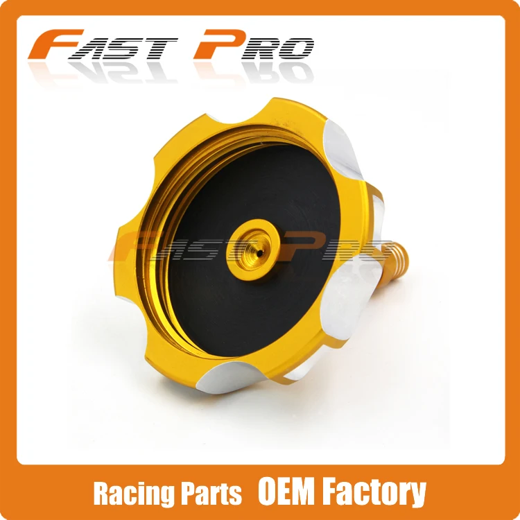 

Gold Billet Gas Fuel Tank Cap Cover For RMZ250 Z250 DRZ125 DRZ400 DRZ400E LTR450 400 QUAD Sport MX Motocross Enduro Motard ATV