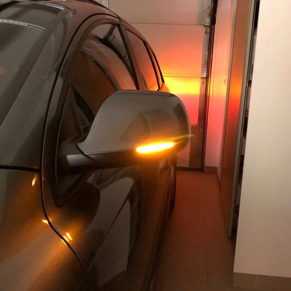 

Dynamic Turn Signal Led Side Rearview Mirror Indicator Blinker Repeater Light For Audi Q5 Sq5 8r 2010-2017 Q7 Facelift 2010-2015