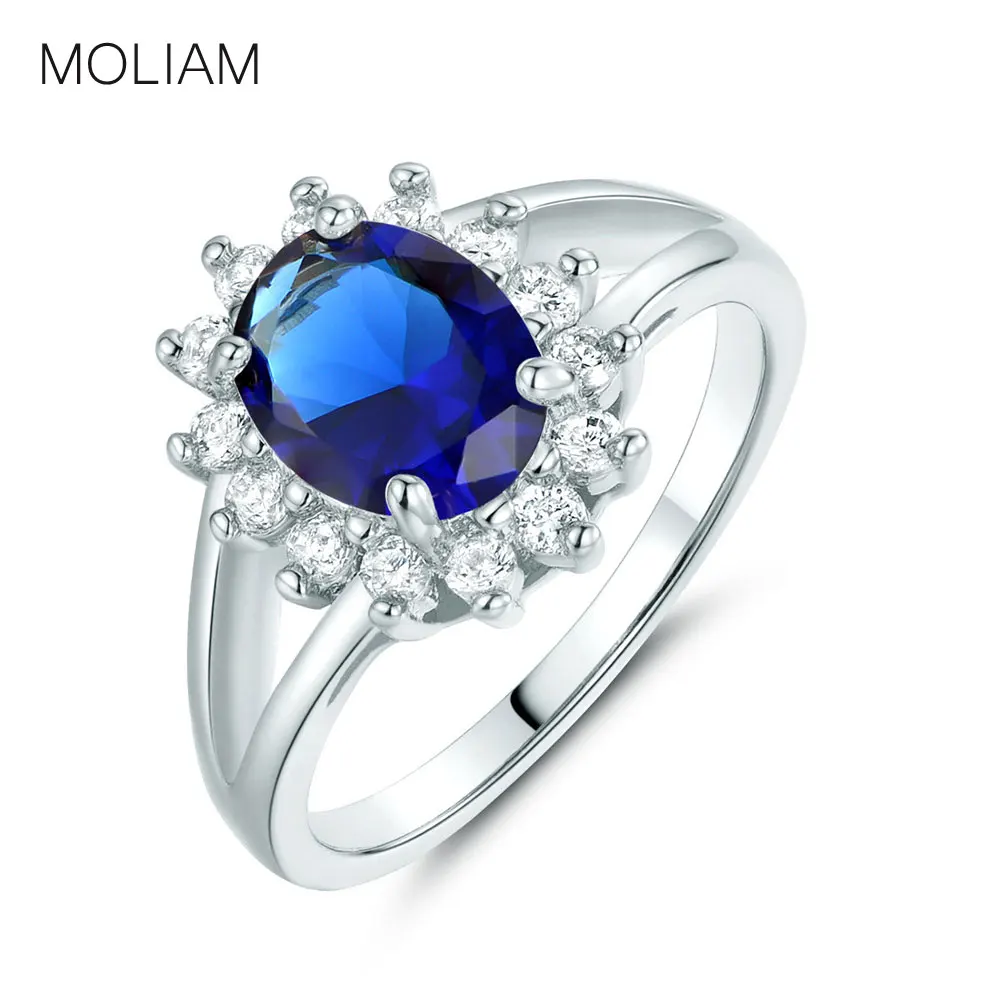 

MOLIAM New Design Jewellery Rings Woman Silver Color Cubic Zirconia Women Anniversary Ring Factory Direct Selling MLR199