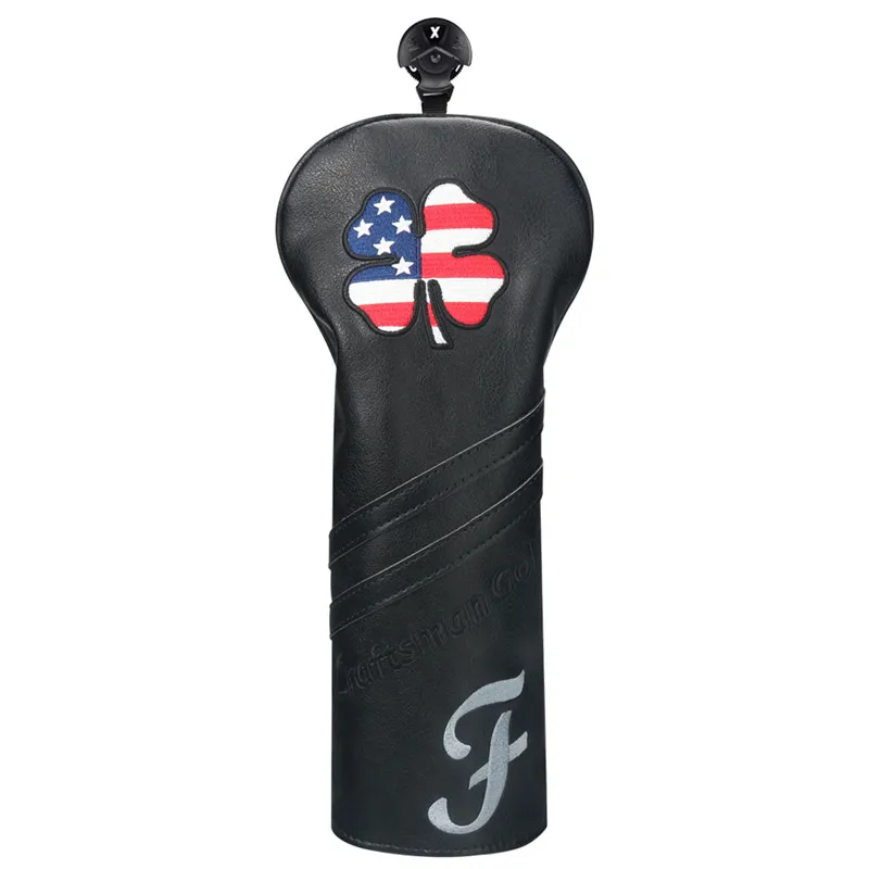 Fairway Cover Гольф-мастер головной убор водителя фарватера Гибридный деревянный защитный Чехол w/# бирка флаг США - Color: Fairway Cover