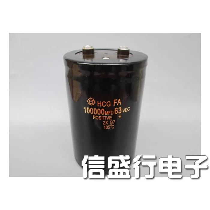 Original new 100 , 100000UF 63V fever audio filter capacitor ,ew pin