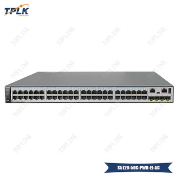 

Hot sale S5720-56C-PWR-EI-AC Switch 48 PoE+ 10/100/1000BASE-T Ethernet Standard Gigabit interface 4 port SFP 10GE network switch