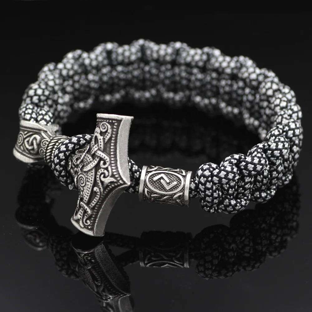 Норвежский викинг Молот Тора мьельнир из Паракорда амулет с узелком Amuletceltic Rune