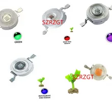 10 шт. настоящий полный ватт CREE 1 Вт 3 Вт Высокая мощность светодиодный лампочка диоды SMD 110-120LM светодиодный s чип для 3 Вт-18 Вт Точечный светильник