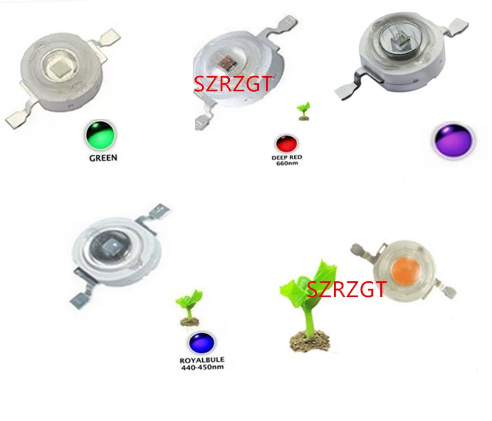 

10pcs Real Full Watt CREE 1W 3W High Power LED lamp Bulb Diodes SMD 110-120LM LEDs Chip For 3W - 18W Spot light Downlight