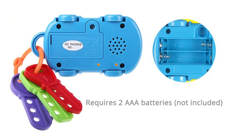 Игрушечная машинка для малышей пульт дистанционного управления эмуляционный ключ развивающие игрушки переносные погремушки 0-12 месяцев