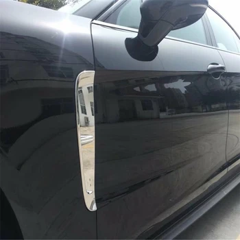 

WELKINRY car auto cover overlay styling For Porsche Panamera 971 2017 2018 ABS chrome fender side skirt outlet air vent trim