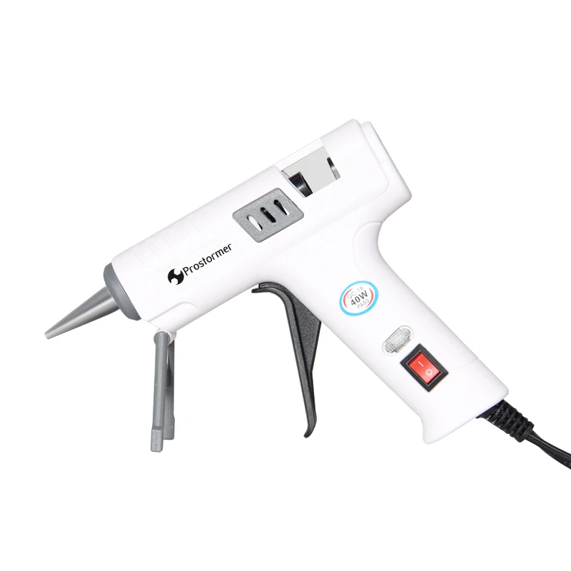 Prostormer Hot Melt Glue Gun with 7MM Glue Stick White Mini Gluegun Thermo Electric Heat Temperature Tool Home DIY Power Tools