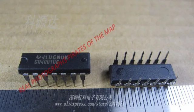10 шт./лот CD4001BE DIP-14 CD4001 DIP14 в наличии