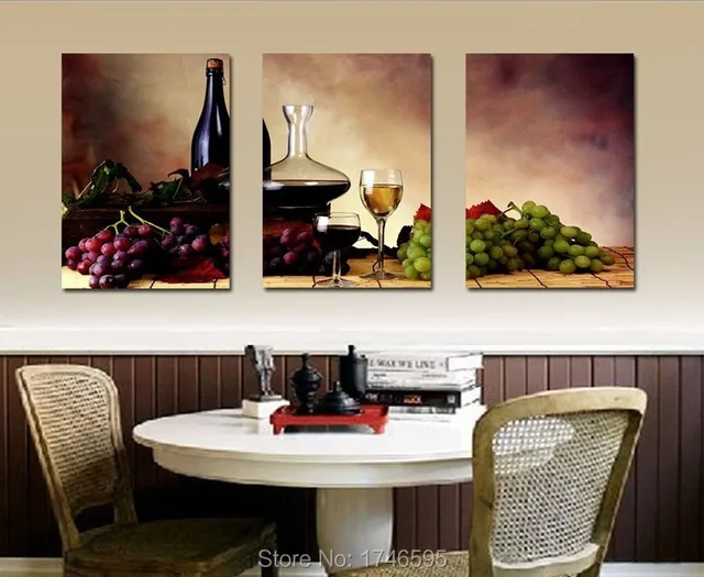 Size Modern Dining Room Wall Decor Wine Fruit Kitchen Art Size Modern Dining Room Wall Decor Wine Fruit Kitchen Art Picture Printed Canvas Painting