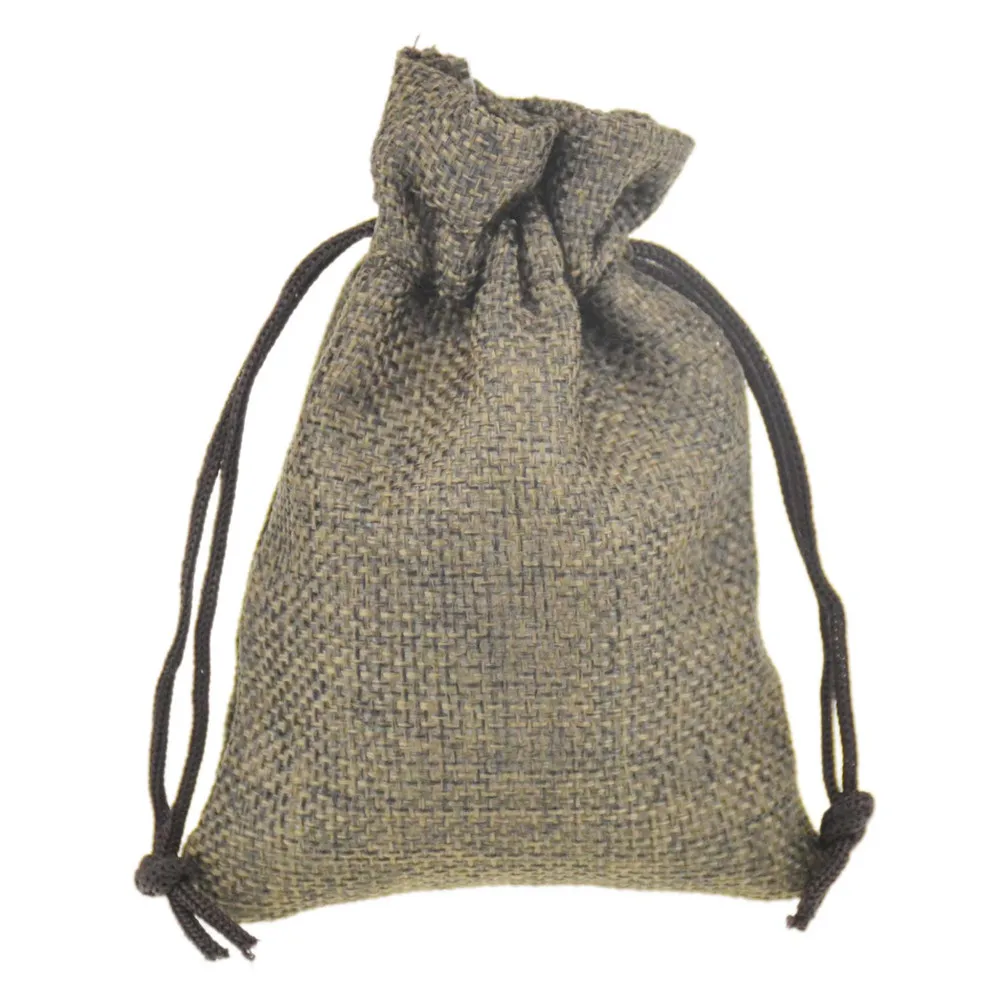 font b Custom b font Printed Jute Drawstring Bags with Sack font b Favor b