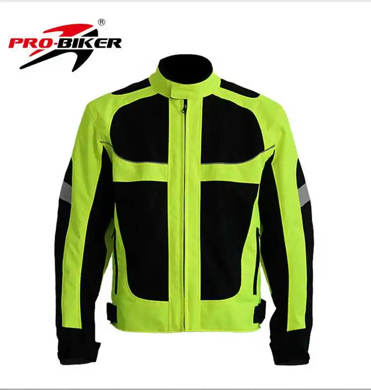 Зимние Мото-куртки с защитными накладками для плеча, локоть, обратно Protector Pro-байкер jk21w - Цвет: Green
