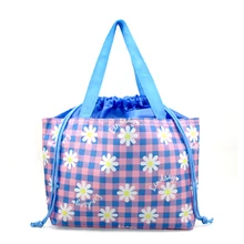 Изготовленная на заказ рекламная прочная оксфордская Полиэстеровая вместительная сумка для хранения на шнурке