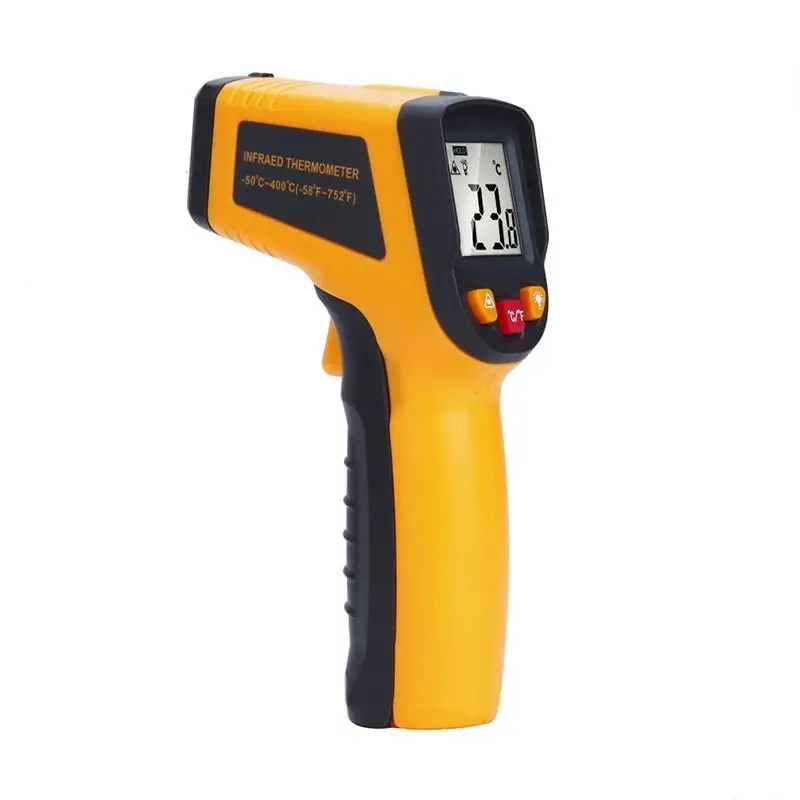 

AsyPets Non-contact LCD Display Digital Infrared Laser Thermometer Measuring Range -50 to 400 Degree Centigrade-30