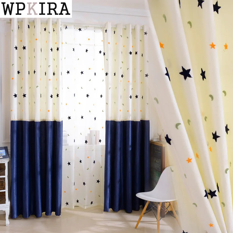 

1 Panel star blackout curtains for bedroom living room curtain kid's room curtain la cortina del apagon cortina para sal S135&30