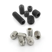 Hex-Socket-Set Screws Alloy-Steel DIN916 M1.6 M6 M5 M8 M2 M2.5 20/10pcs M3 M4 304-Grade