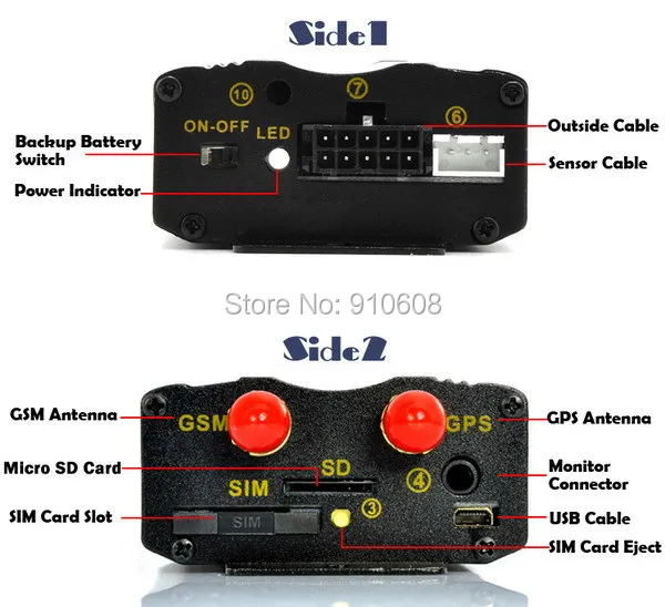 gps car tracker tk103a4_