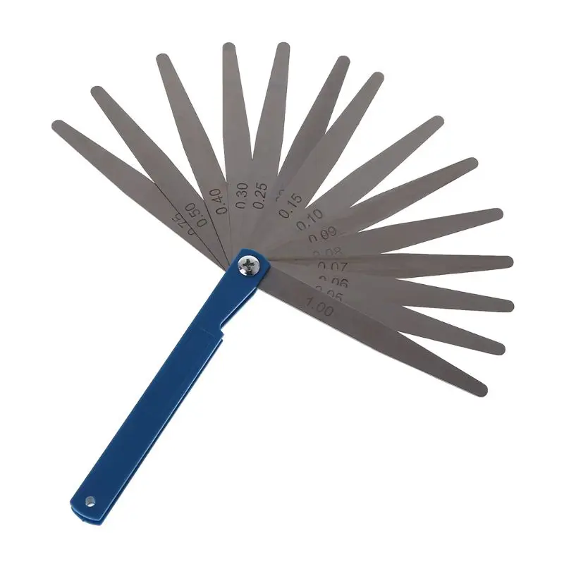 1Pc Wear-resistant Stainless Steel Feeler Gauge 14 Blade Thickness Gap Metric Filler Measure Tool Car Repair Tool 1Pc Wear-resistant Stainless Steel Feeler Gauge 14 Blade Thickness Gap Metric Filler Measure Tool Car Repair Tool