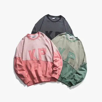 

2019 Autumn New Korean Version Of The Couple Wild American Street Retro Wide Harajuku Men's Super Fire Casual Pullover