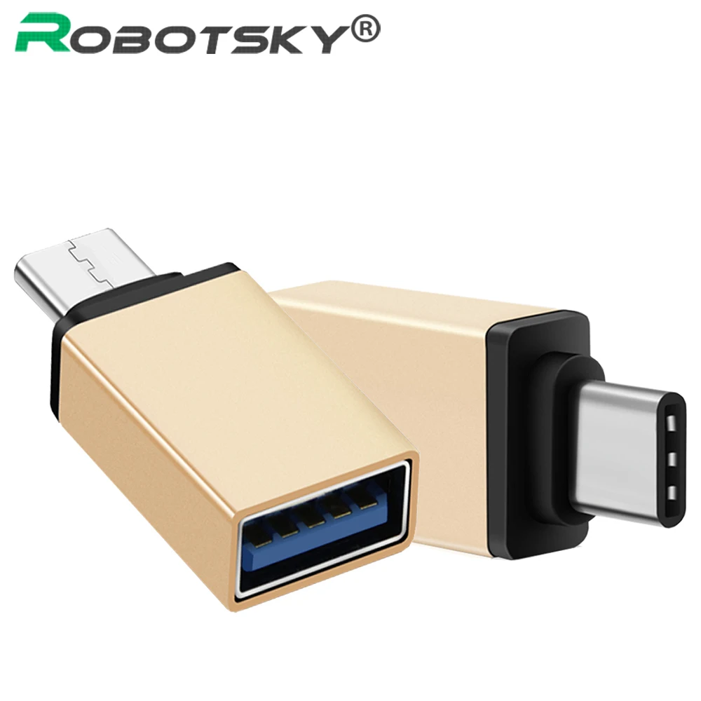 Адаптер Robotsky USB 3 1 Type C на 0 Переходник OTG для Chromebook Macbook Huawei P9 Xiaomi 4C Nexus 5X 6P LG G5|usb 3.1|usb