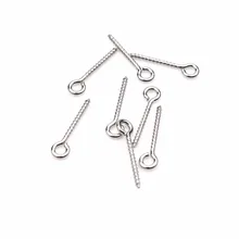 100 шт./лот 4*19 мм Металлические девять форм Крючки Люверсы винт для Diy ювелирных изделий Аксессуары