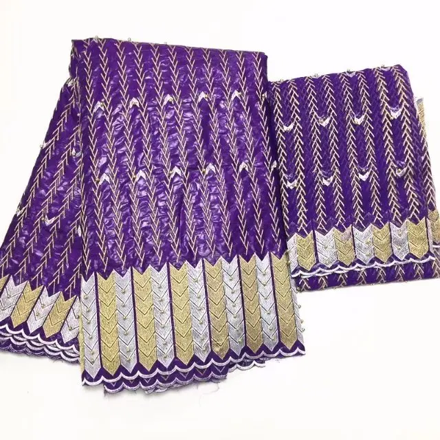 

african fabric Bazin riche fabric tissu africain cotton embroidered Bazin riche getzner with tulle lace set african lace fabric