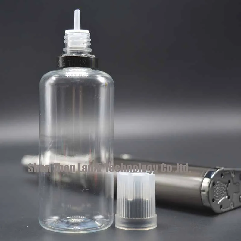 (2500pcs) PET 60ml Dropper Bottle With Tamper Flat Caps Long Thin Tip