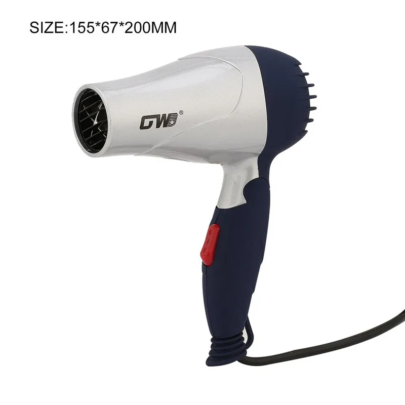 1500W Portable Mini Hair Blower Collecting Nozzle 220V EU Plug Foldable Traveller Household Electric Hair Dryer GW555 Dryer