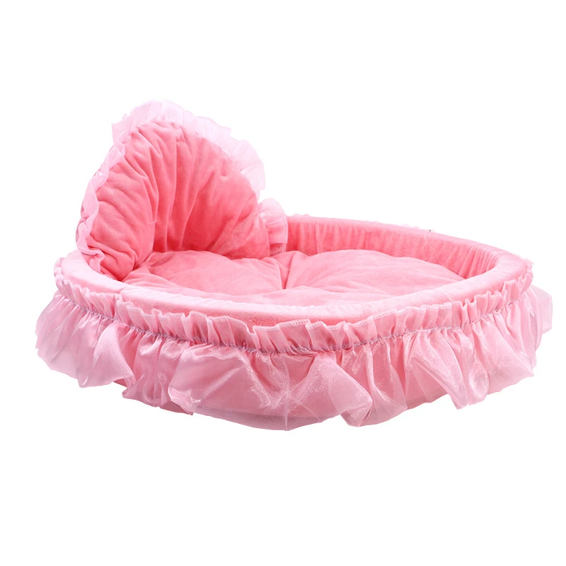 Princess Puppy Bed Puppy Bed Sofa Purple Pink Lace Cat House Small Dog