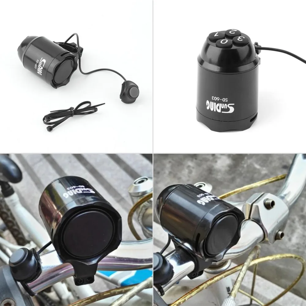 Waterproof Bicycle Bell Horns Electronic Bike Bicycle Handlebar Ring
