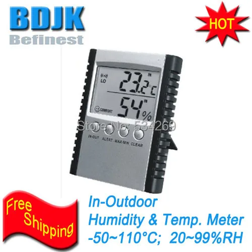 

Desttop Indoor Digital Hygrometer and Thermometer C/F Switch Free Shipping