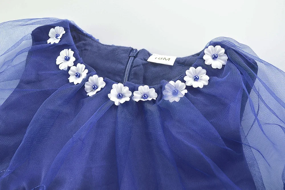 Cielarko/платье для маленьких девочек; торжественное бальное платье принцессы для дня рождения; нарядное платье с цветочным узором для новорожденных; банкетное платье для малышей