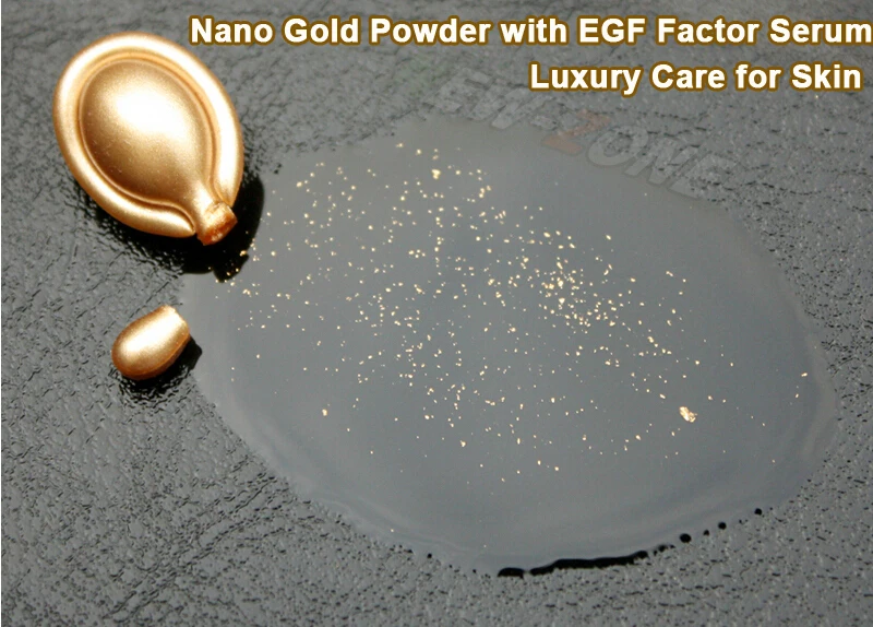 24K золото эссенция жидкость 10 пептид EGF мощный против старения фактор капсулы сыворотка крем для лица отбеливающий ремонт гладкой морщин