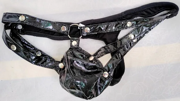 Gay Men Panties Sexy Lingerie Faux Leather Crotch Erotic Male G-string Underpant Seductive Thong Jockstrap Penis Pouch Underwear