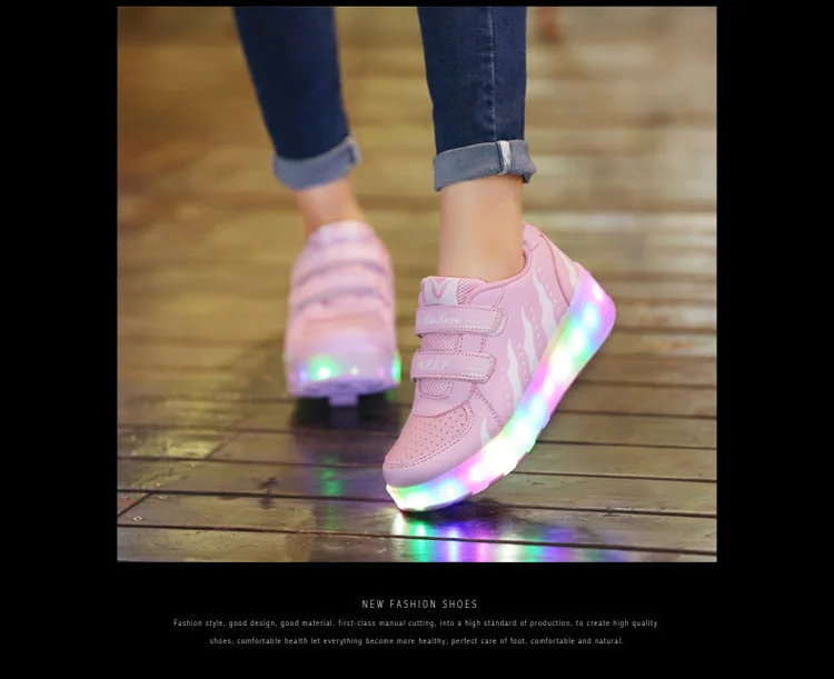 acima tênis para meninos meninas sapatos luminosos