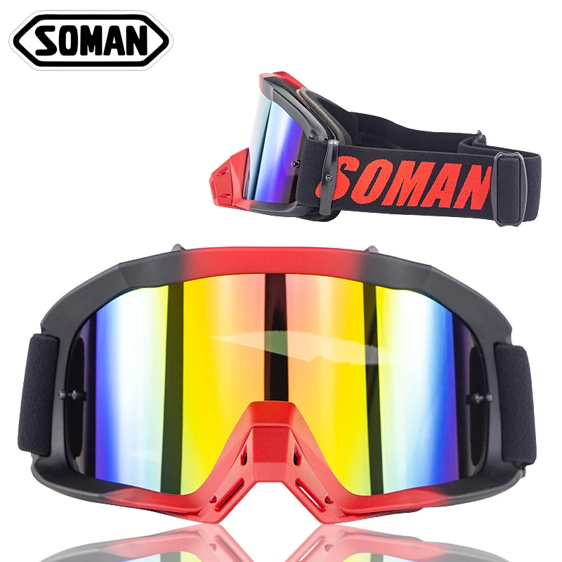 SOMAN мотокросса Occhiali ATV внедорожный Байк Antipolvere Da Corsa очки, мотоциклетные очки MX Occhiali Gafas Moto SM16