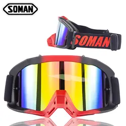 SOMAN мотокросса Occhiali ATV внедорожный Байк Antipolvere Da Corsa очки, мотоциклетные очки MX Occhiali Gafas Moto SM16