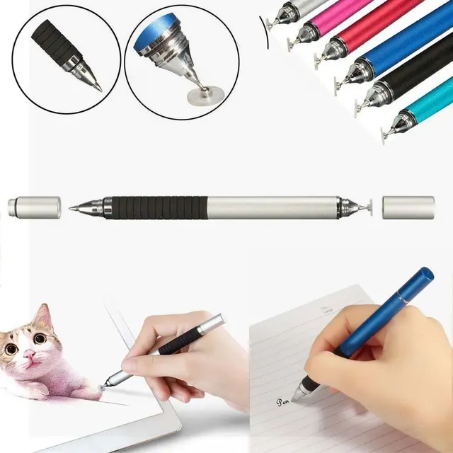 Cheap PCTC High Precision Capacitive Stylus Ballpoint Pen For Smart Phone Tablet PC Screen stylus with Writing Cheap PCTC High Precision Capacitive Stylus Ballpoint Pen For Smart Phone Tablet PC Screen stylus with Writing