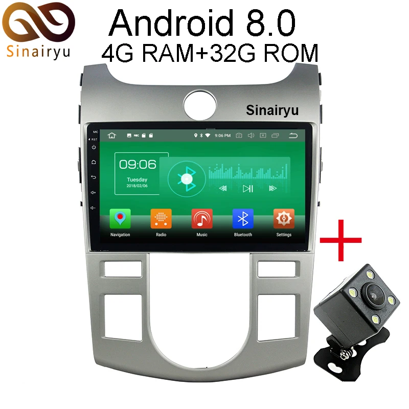 Sinairyu 4G RAM Android 8 0 Car DVD For Kia CERATO FORTE 2008 2009 2010 2011