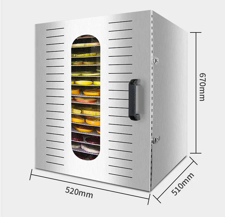16 слоев большой фруктовый осушитель воздуха 29-73 градусов регулируемая температура Электрический осушитель мясо еда сушильная машина чехол