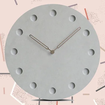 

Round Wall Clock Simple Decorative Creative Nordic Modern Wood Clock Wall Clock for Living Room Kitchen Office Bedroom