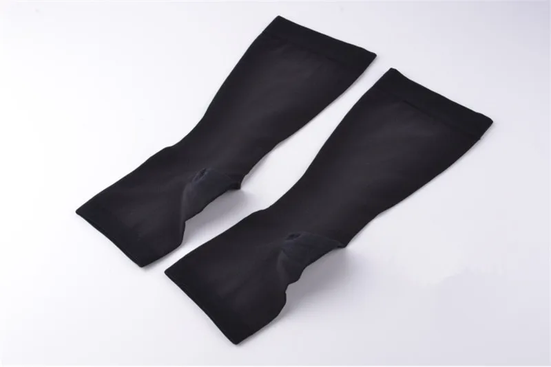 Компрессионные носки утягивающие Гольфы 20-30mmHg эластичные носки для кормления Компрессионные гольфы - Цвет: Black-Open toe-XXL